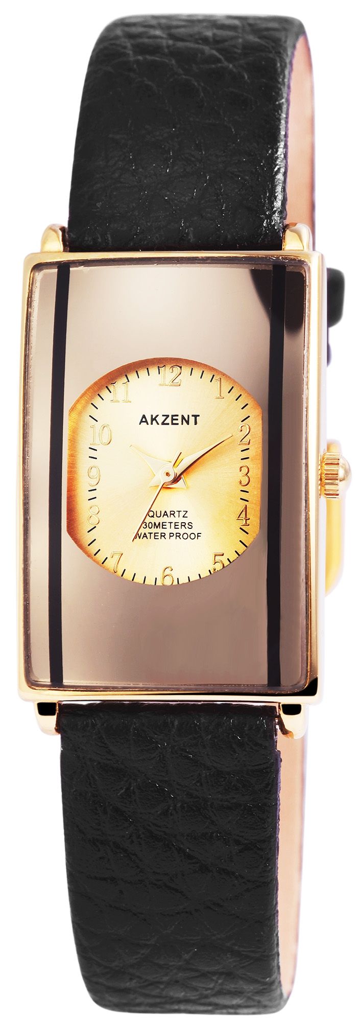 Akzent Damenuhr mit Lederimitationsarmband