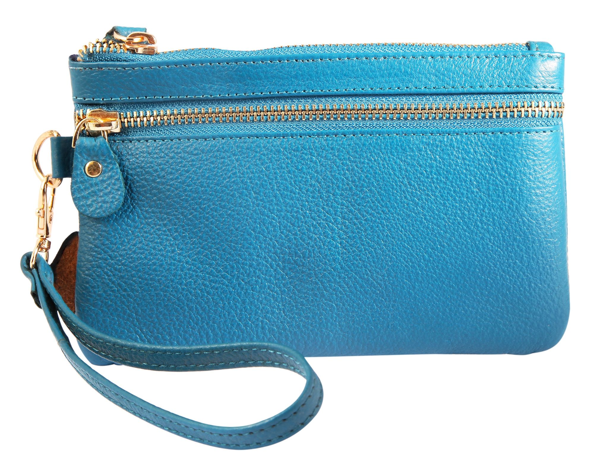 Leonardo Verrelli Geschenkset mit kleiner Handtasche und Kartenmäppchen, blau