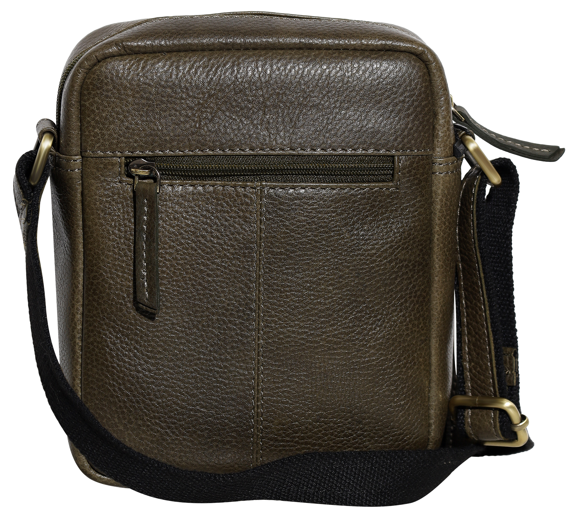 Leonardo Verrelli Crossbody-Tasche aus Echt Leder, Washed-Look