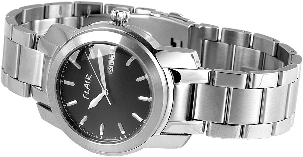 Flair Herrenuhr mit Edelstahlarmband