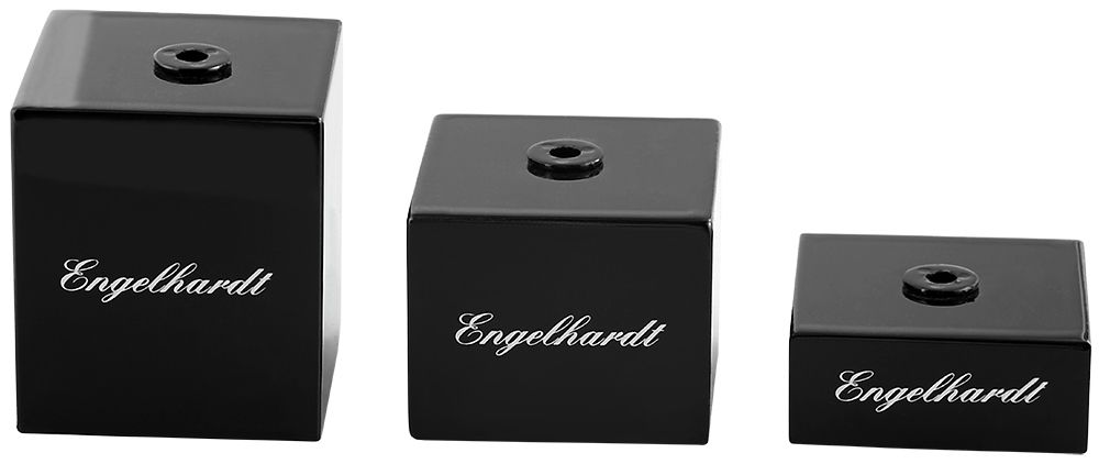 Engelhardt Fuß für Uhrenspange, 3er-Set, schwarz