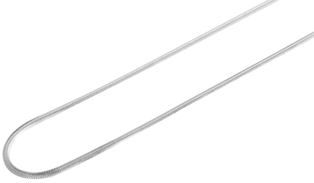 "Maries", Akzent Edelstahl Schlangenkette, silberfarben, 60 cm/ 2 mm