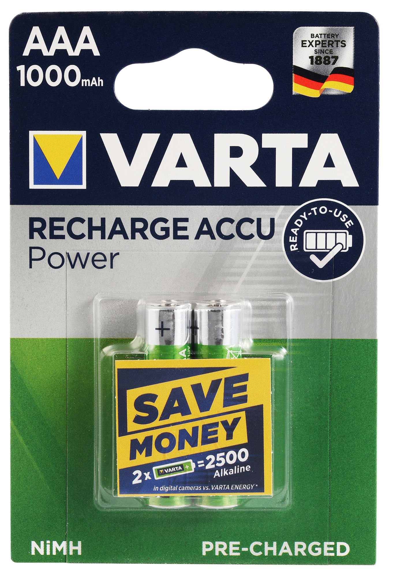 VARTA  Rechargeable ACCU AAA, 2er Blister