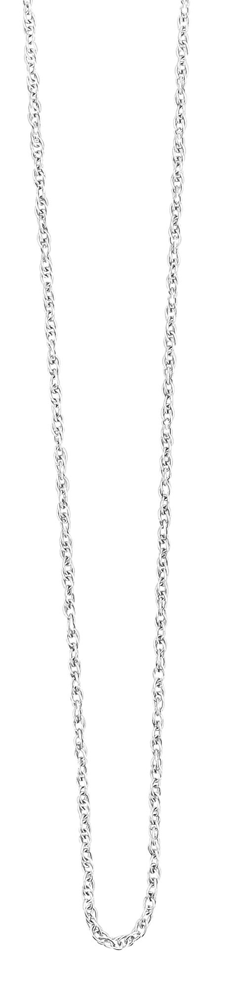 Akzent Edelstahl Damen Kordelkette, Länge: 40 cm / Stärke: 2 mm