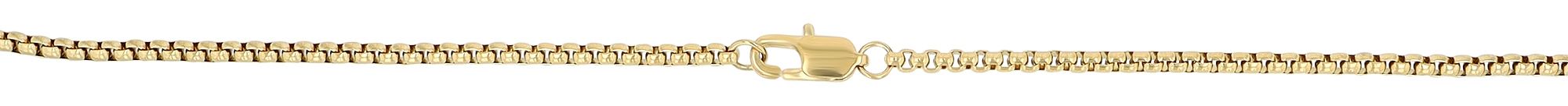 "Nassim" Kette mit Dogtag Anhänger, Edelstahl, 61 cm, goldfarben