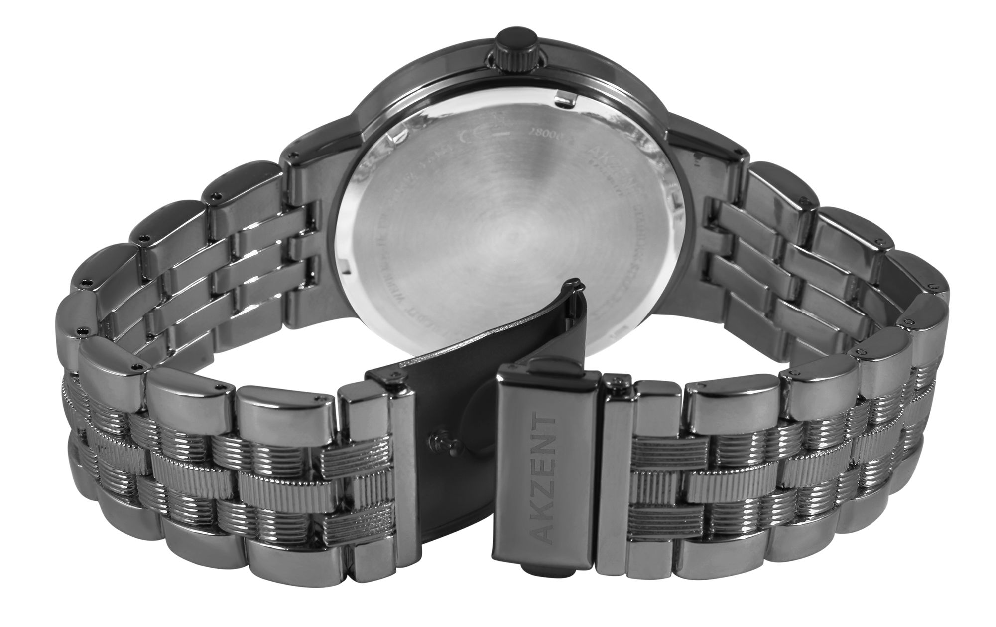 Akzent Exclusive Herrenarmbanduhr mit Metallband