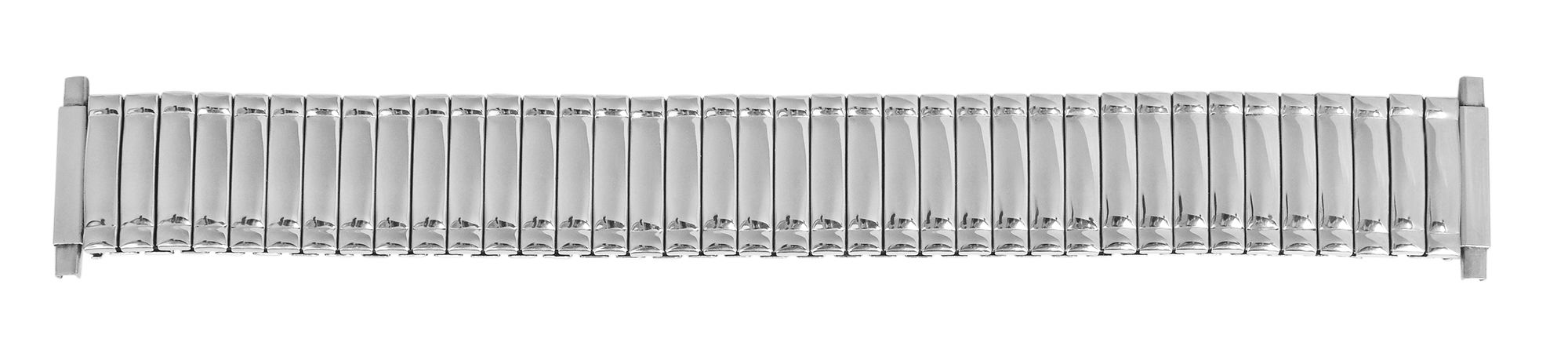 Edelstahl Zugarmband für Uhren, poliert, flexibler Bandanstoß 16 mm - 23 mm