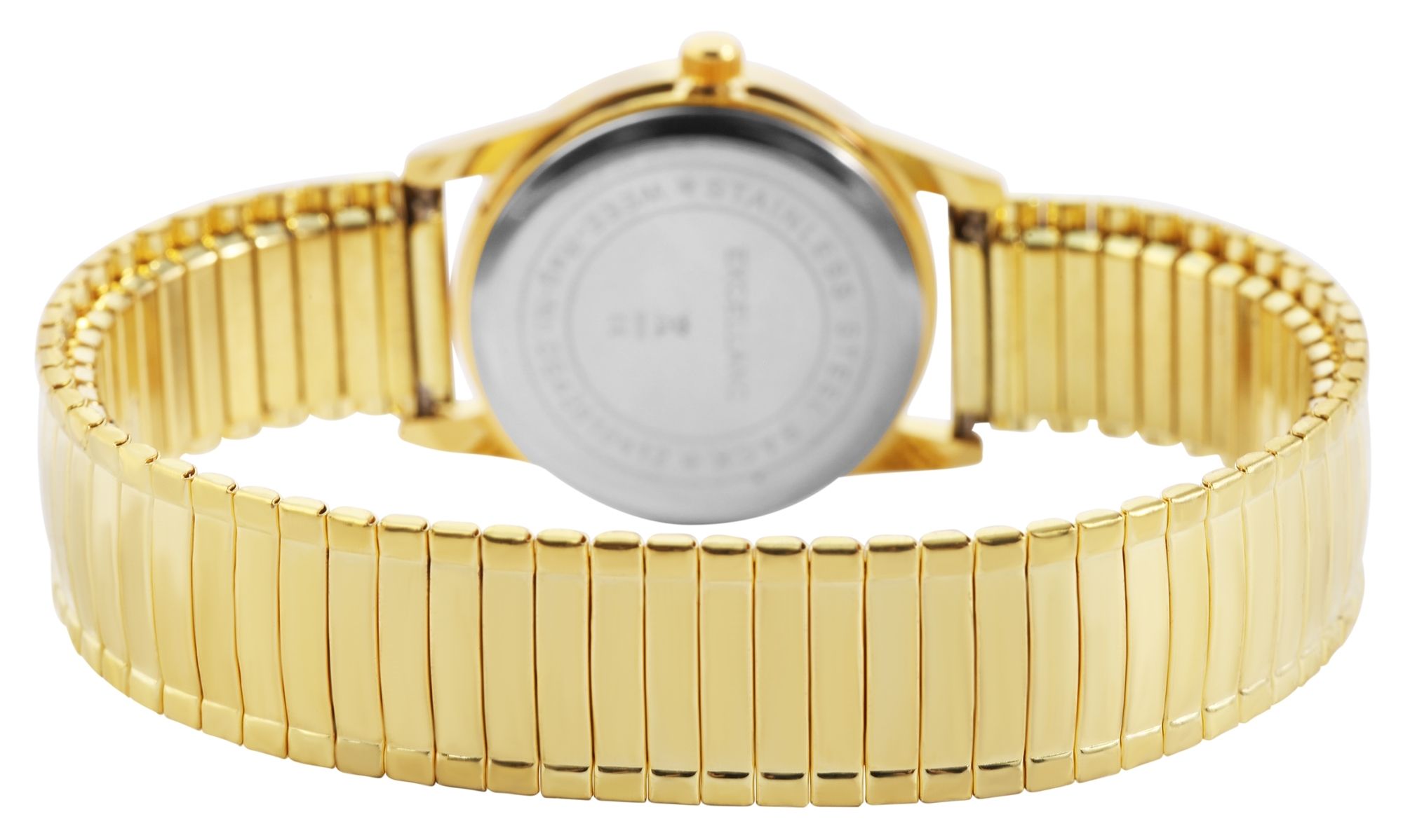 Excellanc Damenuhr mit Edelstahlzugarmband, Ø 26 mm, goldfarben