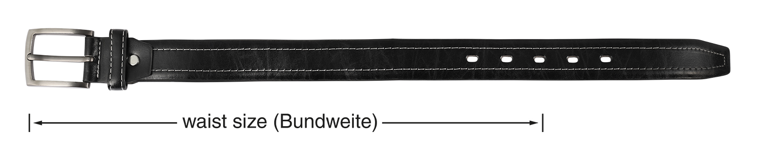 Gürtel, Echt Leder und Lederimitat, VE12, 1x Gr. 90cm, 3x Gr. 100cm, 4x 110cm, 4x 120cm, schwarz