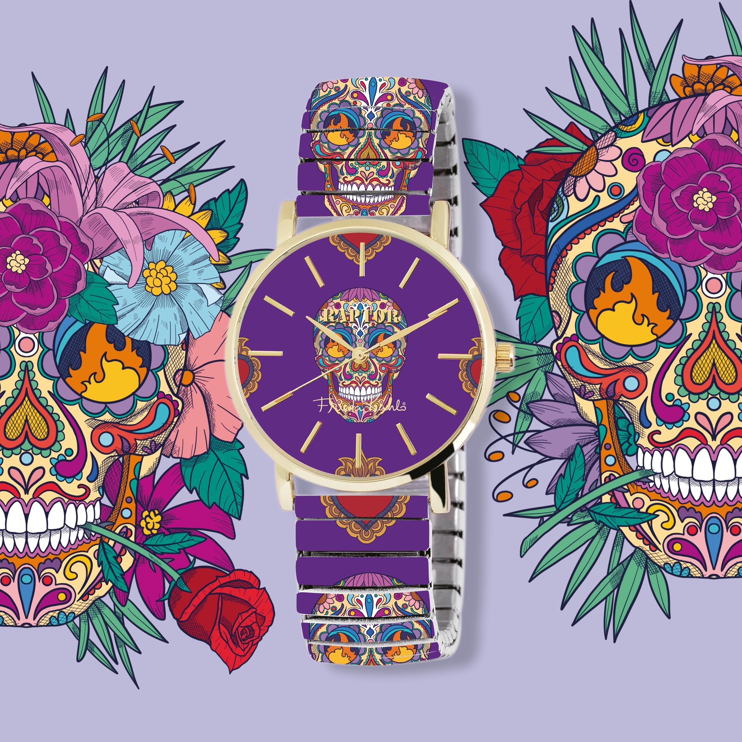 Raptor Damenarmbanduhr "Frida Kahlo Edition" mit Zugband