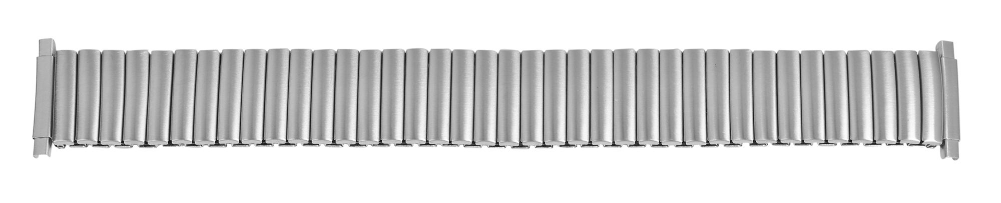 Edelstahl-Zugarmband, silberfarben, flexibler Anstoß, 18 mm - 22 mm