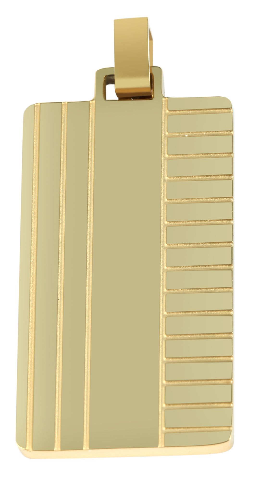 Akzent Gravuranhänger, Edelstahl, Ionenplattiert, goldfarben