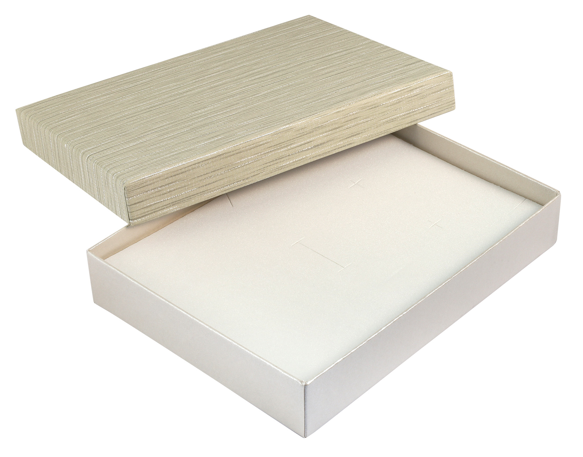 Papp Schmuckboxen, taupe, VE12, 16 x 12 cm