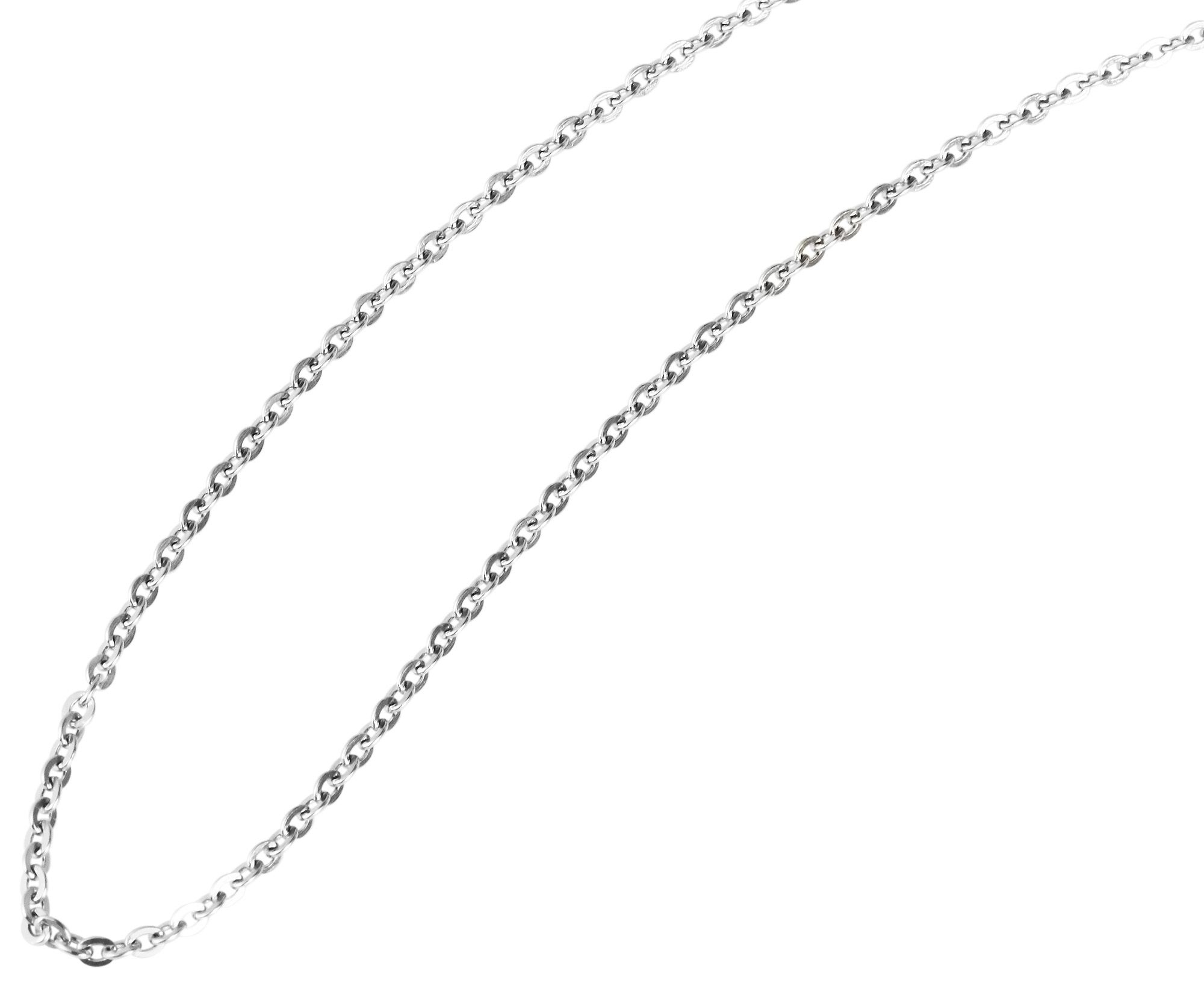 "Negiere" Akzent Edelstahl Ankerkette 50 cm/ 2mm, silberfarben