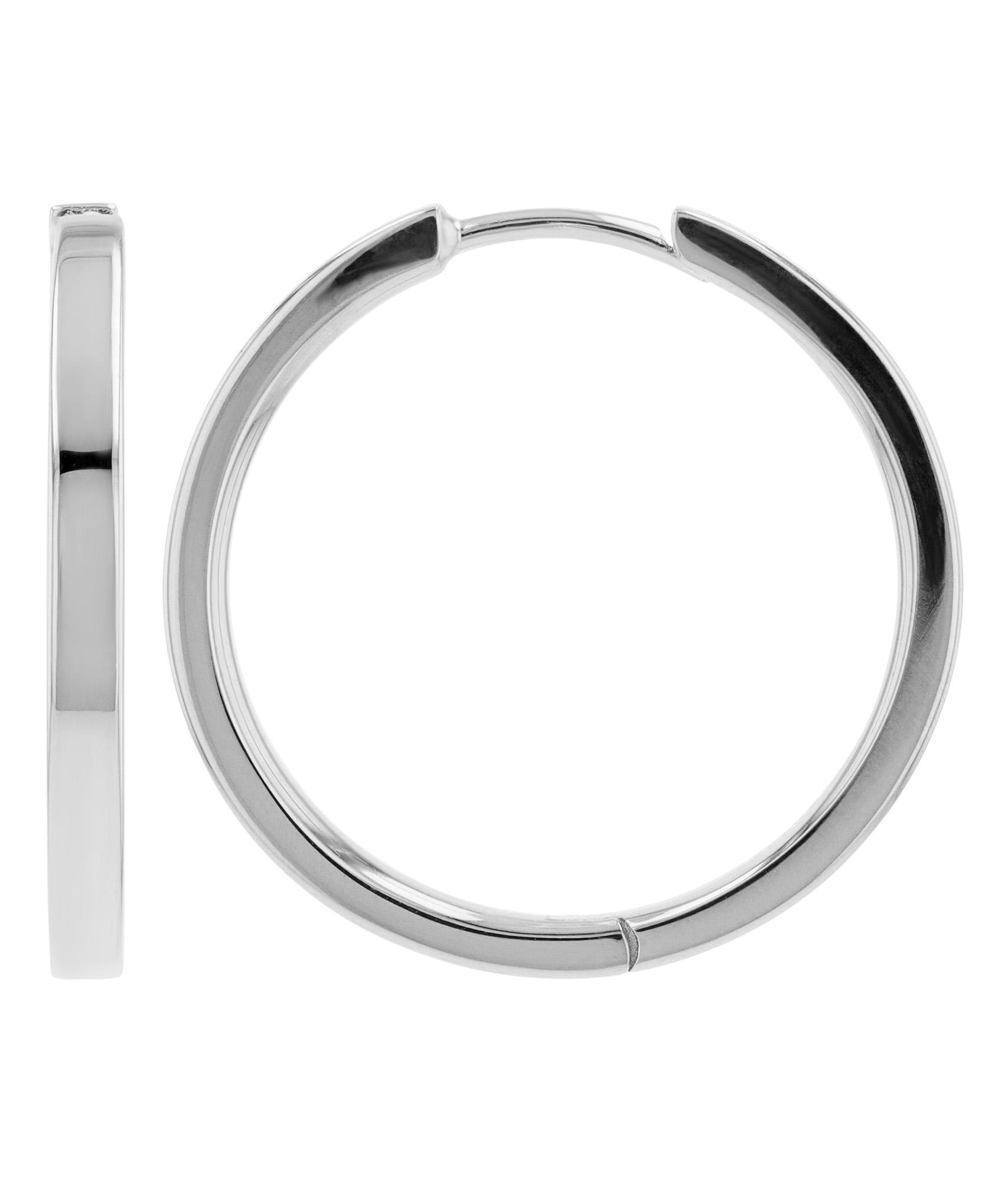 Sif Jakobs Jewellery 925/- Echt Silber Creolen "Ellera Pianura X-Grande" Ø 20 mm, rhodiniert