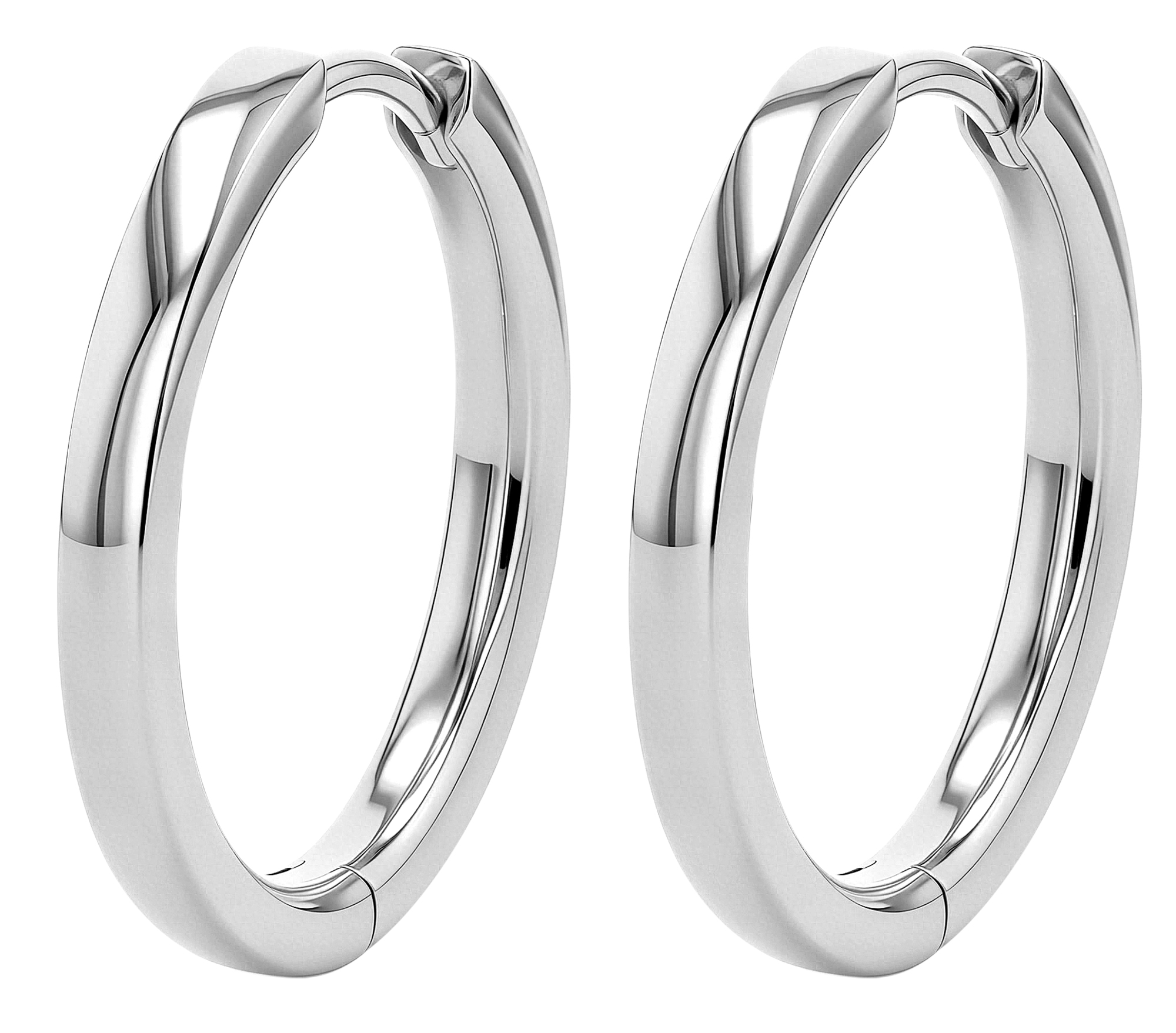 Sif Jakobs Jewellery 925/- Echt Silber Creolen "Ellera Pianura Grande" Ø 15mm, rhodiniert
