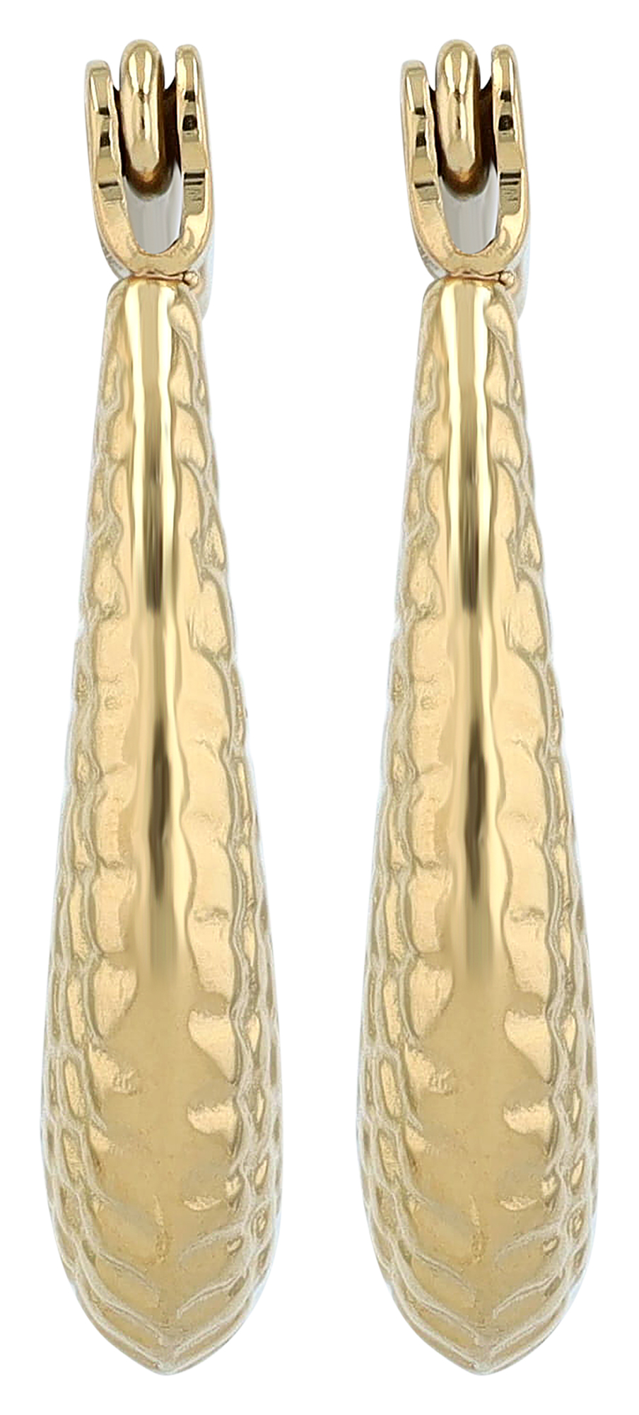 "Gerti" Edelstahl Statement Creole, goldfarben