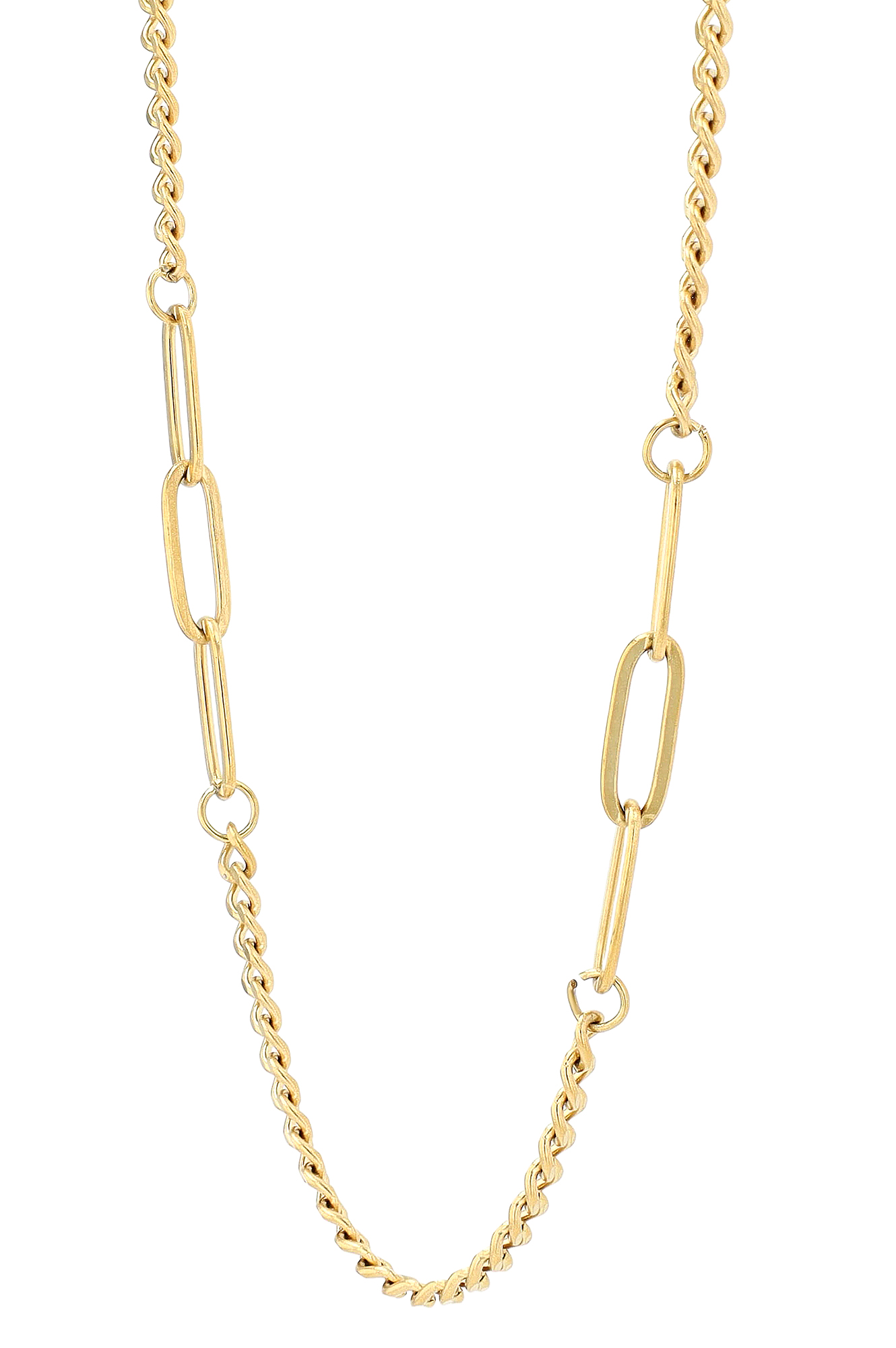 "Matilde" Schmuckset - Duo Kette 45 cm/ Ohrstecker, Edelstahl, goldfarben