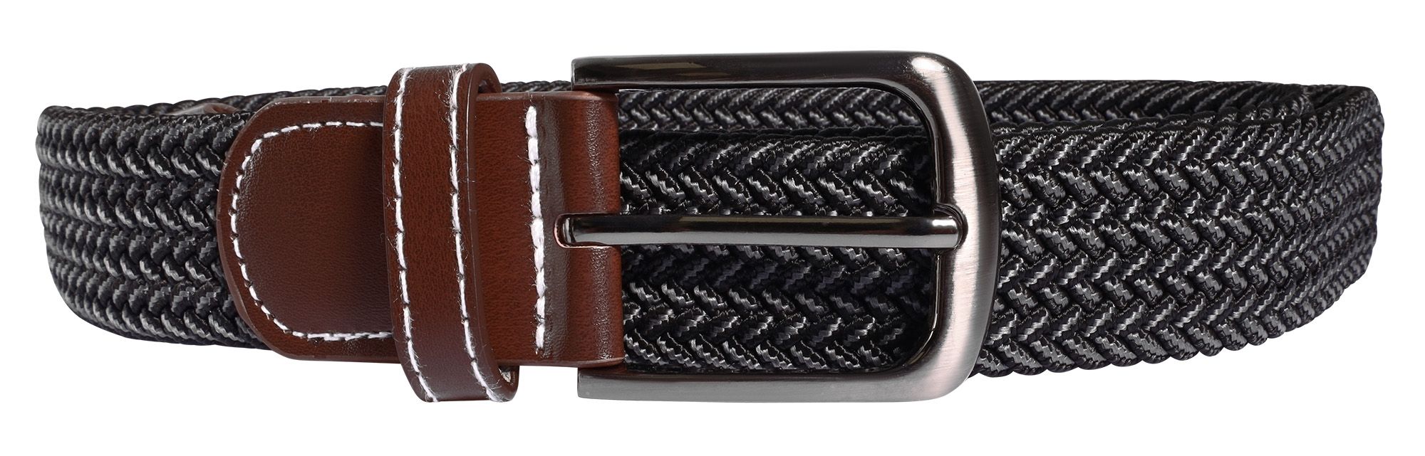 Textil Gürtel Gr 110 cm (M), Flechtmuster