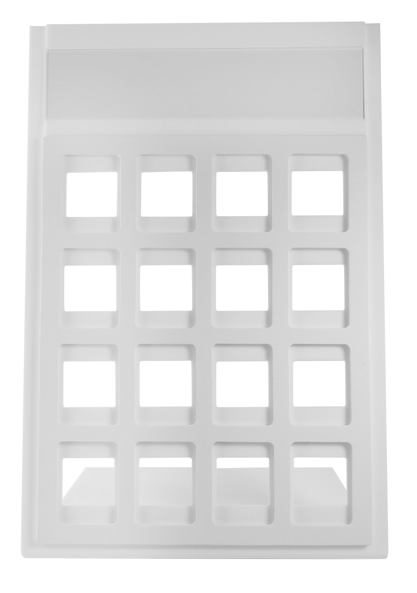 Schmuckdisplay aus Kunststoff in weiß 28,5 x 20,5 x 11 cm (für Schmuckkarten 7600034)