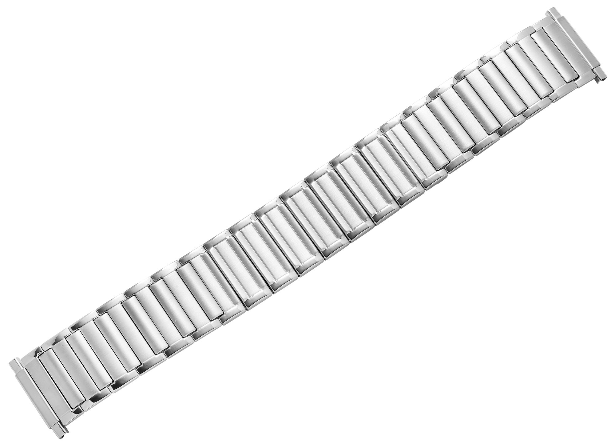 Edelstahl Zugarmband für Herren, silberfarben, 20 mm