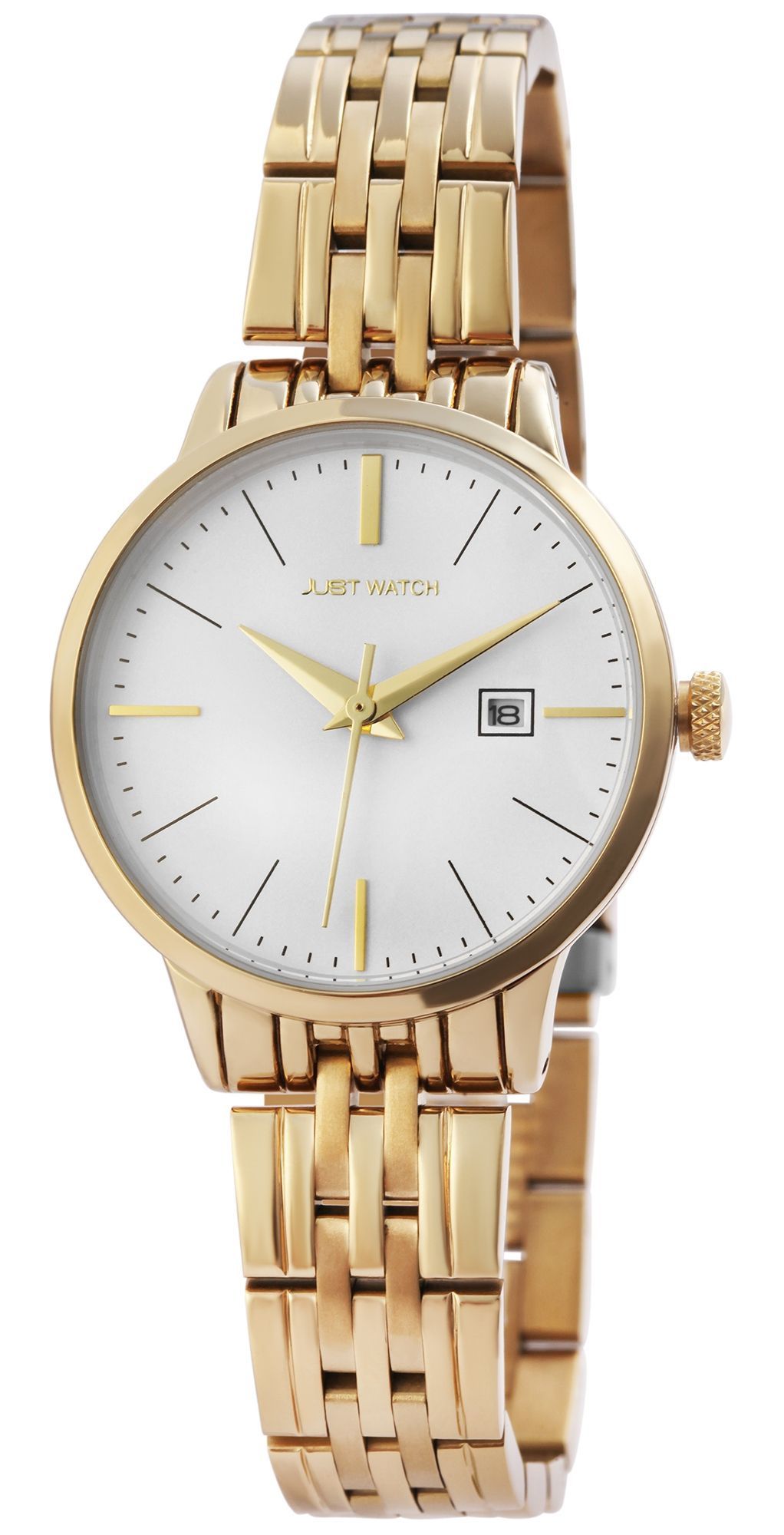 Just Watch Damenuhr "Elizabeth", Edelstahlarmband, Ø 31 mm, goldfarben