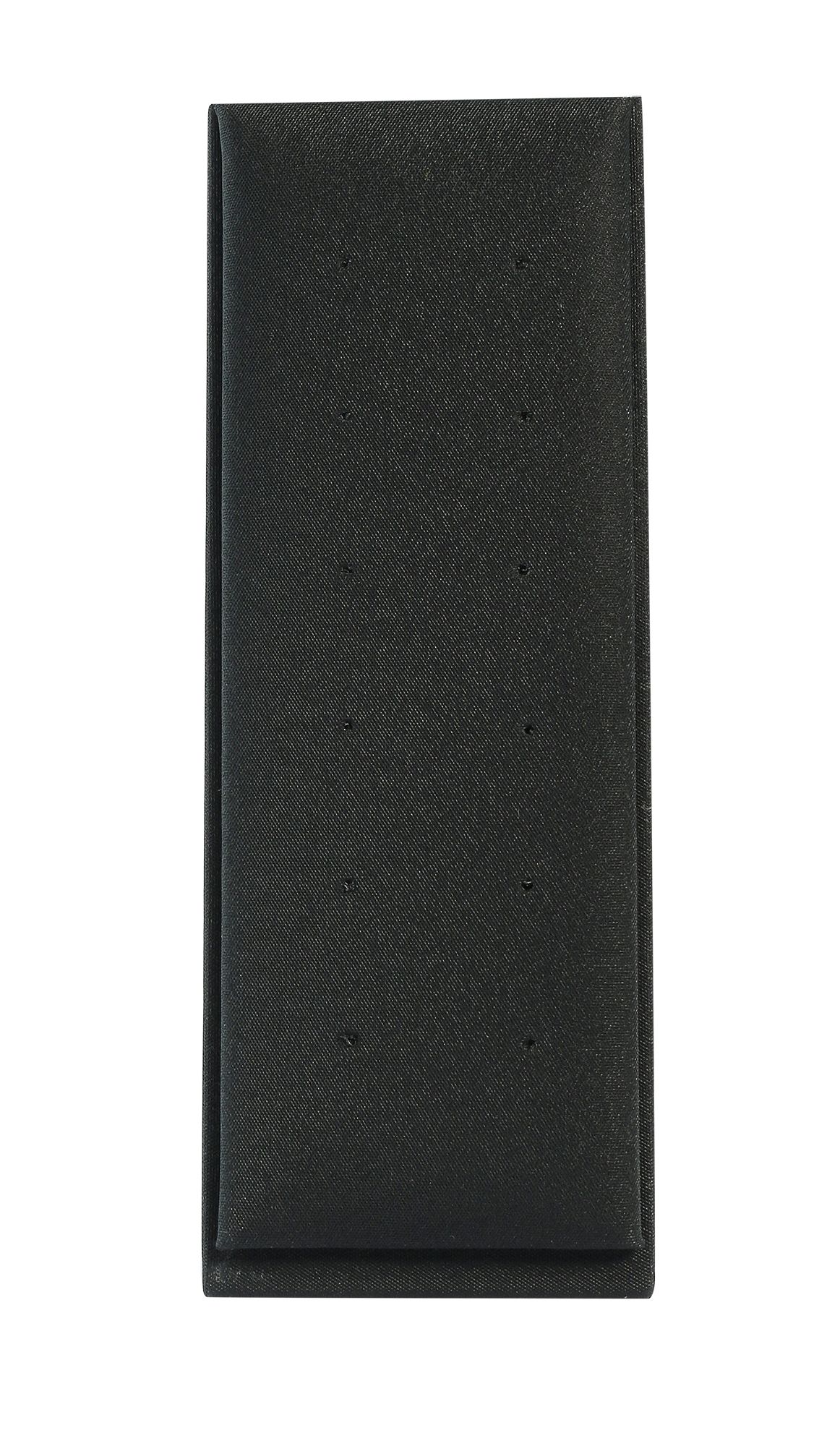 Aufsteller für 6 Paar Ohrstecker (Dekoserie Soft), PU-bezogen, 13,7 cm, schwarz
