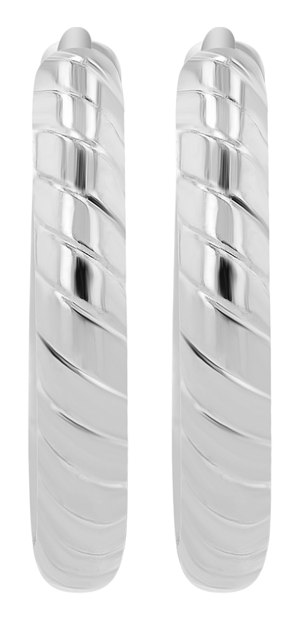 "Mira" Edelstahl Creolen Ø 8 mm, Akzent