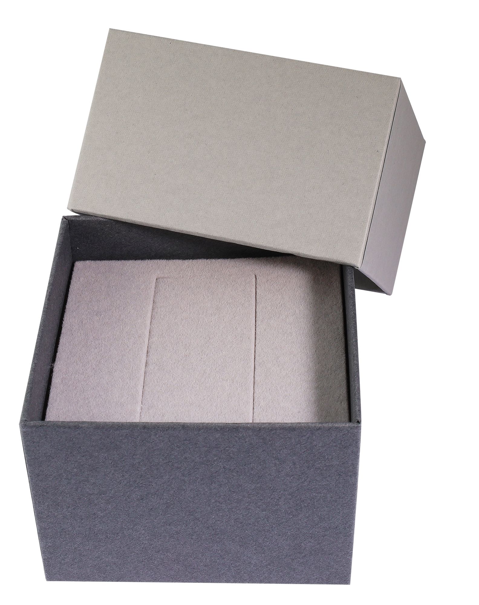 Uhrenboxen aus Pappe, VE 6, grau, 9 x 9 x 6,5 cm