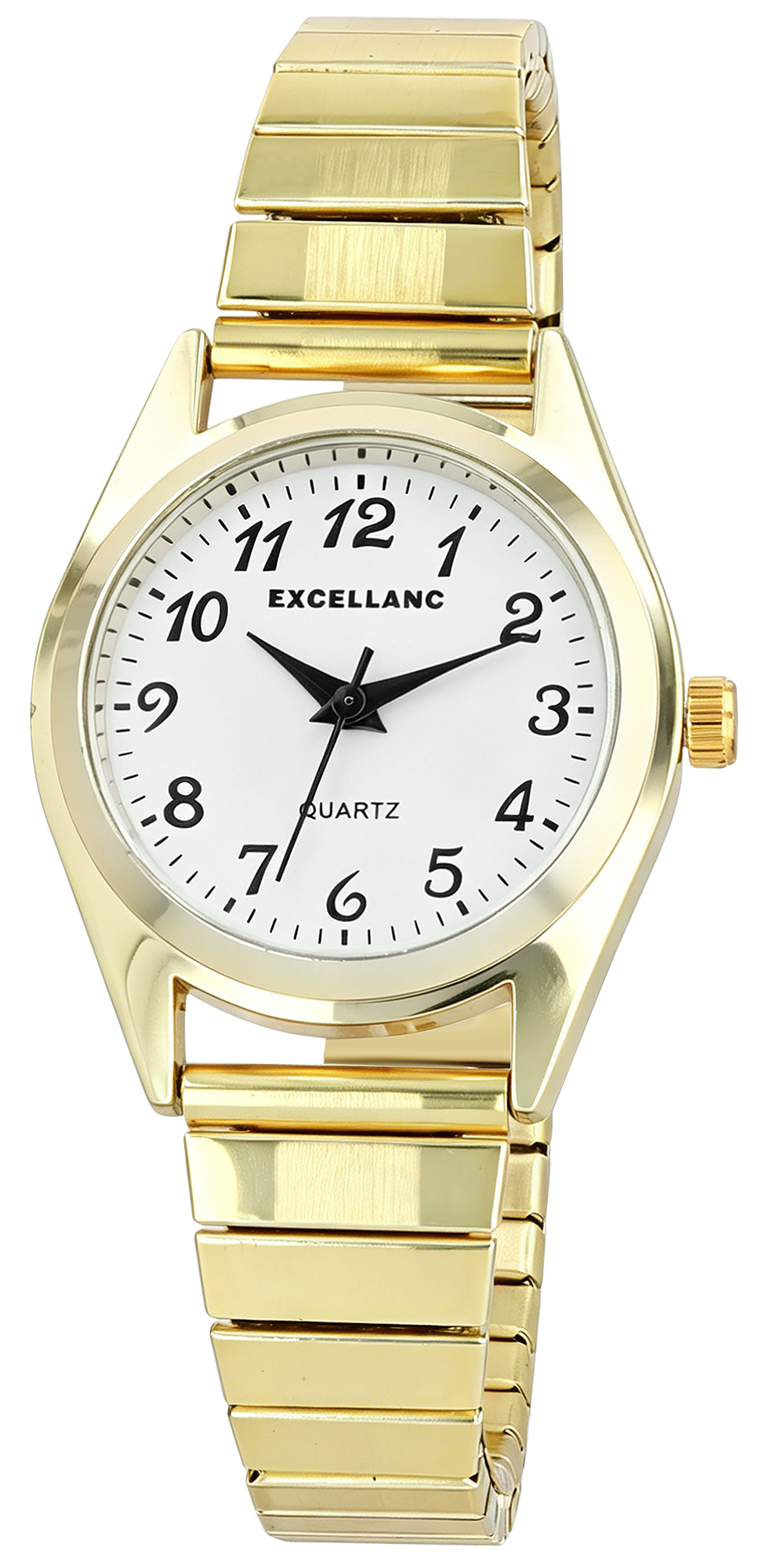 Excellanc Damenuhr mit Edelstahl-Zugarmband Ø 28 mm