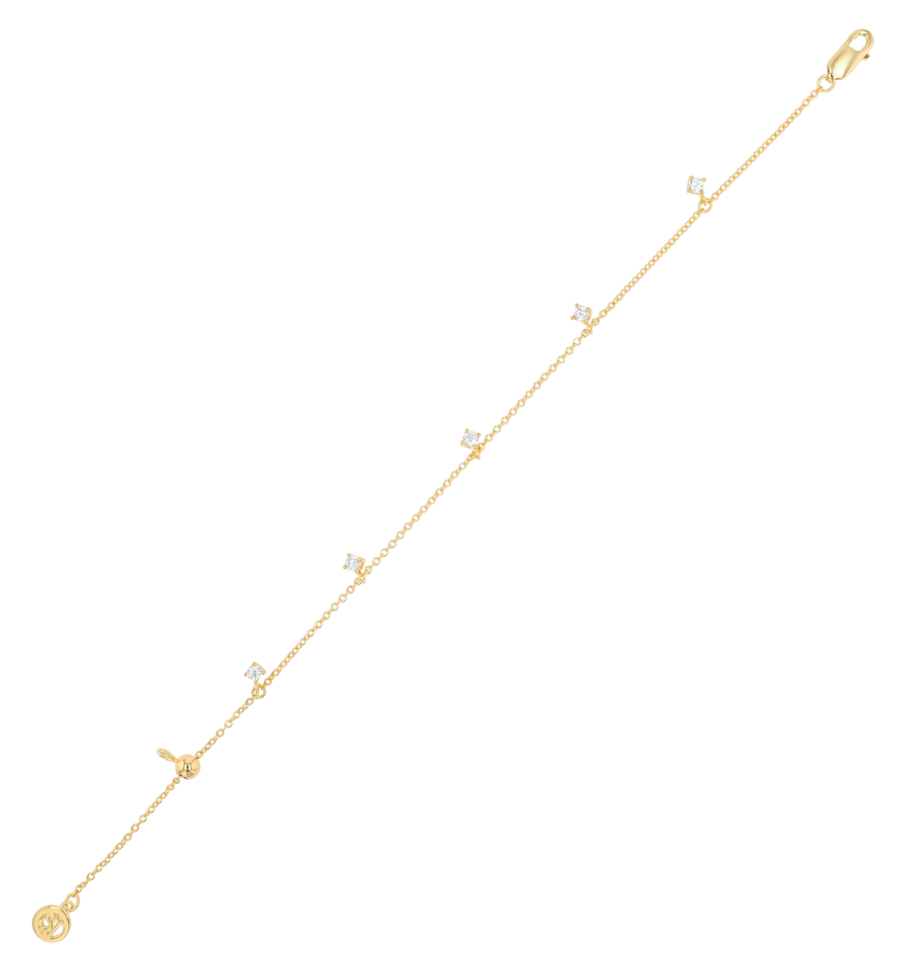 Sif Jakobs Jewellery 925/- Echt Silber Armband "Ellera Piccolo", Zirkonia, 19 cm (kürzbar)