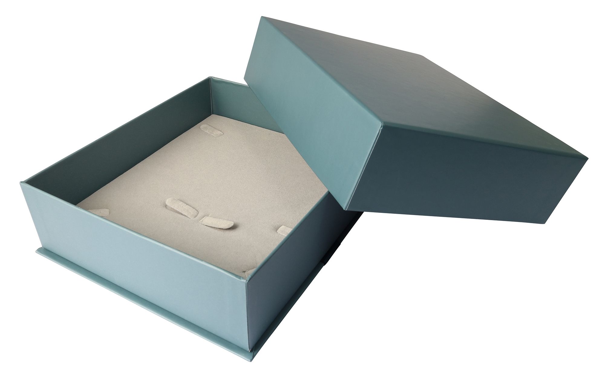 Schmuckbox aus Pappe in dunkelgrün mit Schleife, VE 12