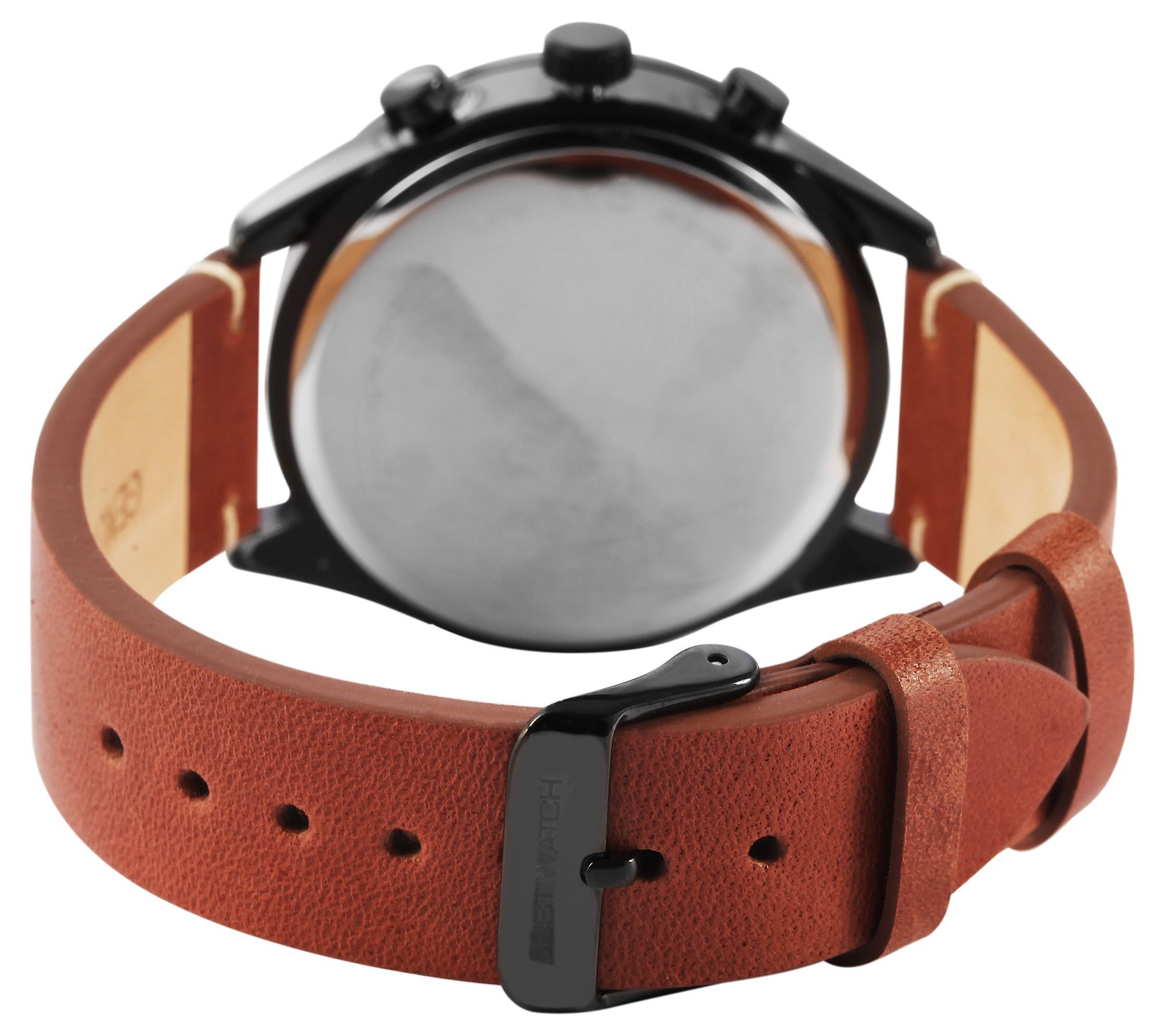 Just Watch Herrenchronograph "Theodor" mit Echtlederarmband, braun/schwarz