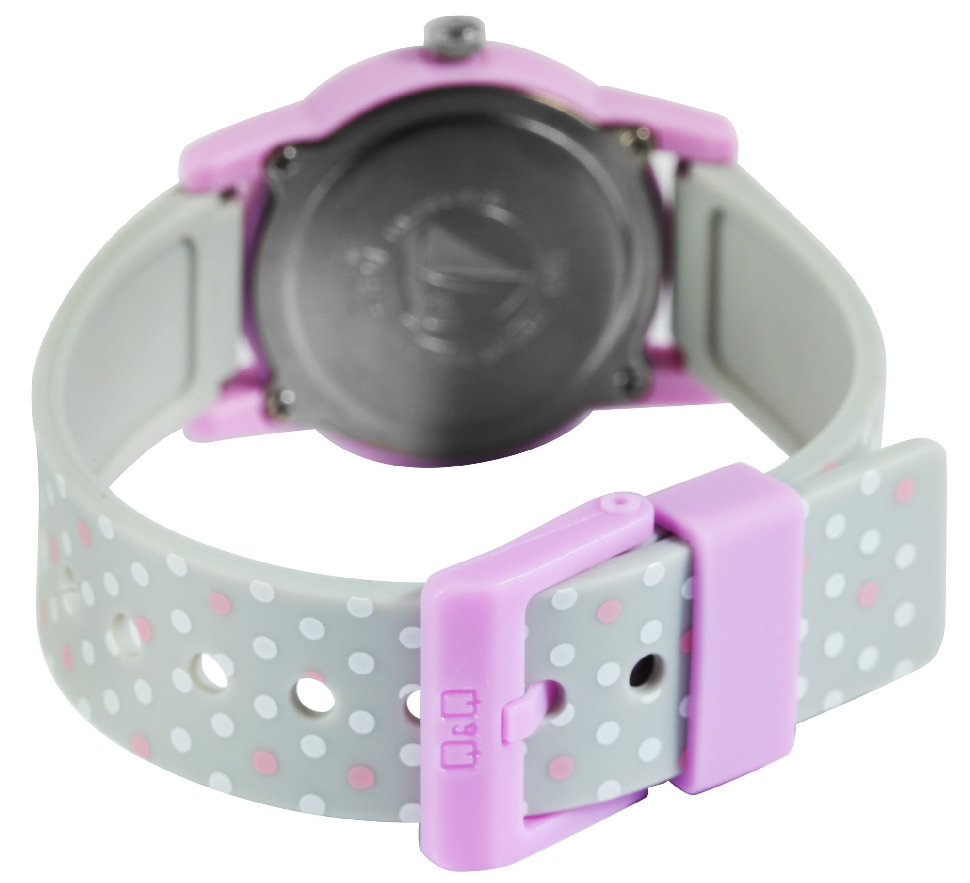 Q&Q Kinderuhr mit Silikonarmband, "Blume/ Hase/ Punkte", 10 Bar