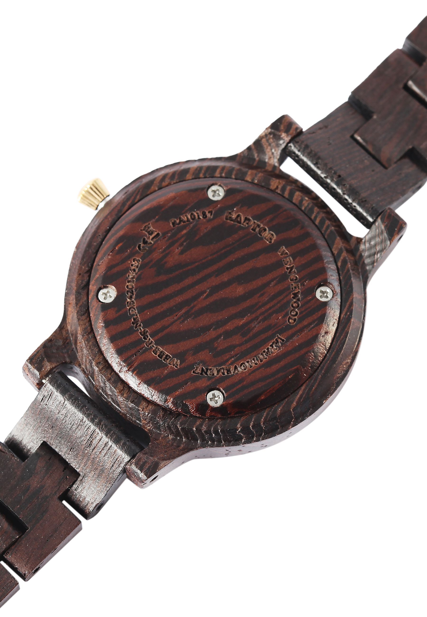 Raptor Damenarmbanduhr "Embra" aus Wengeholz