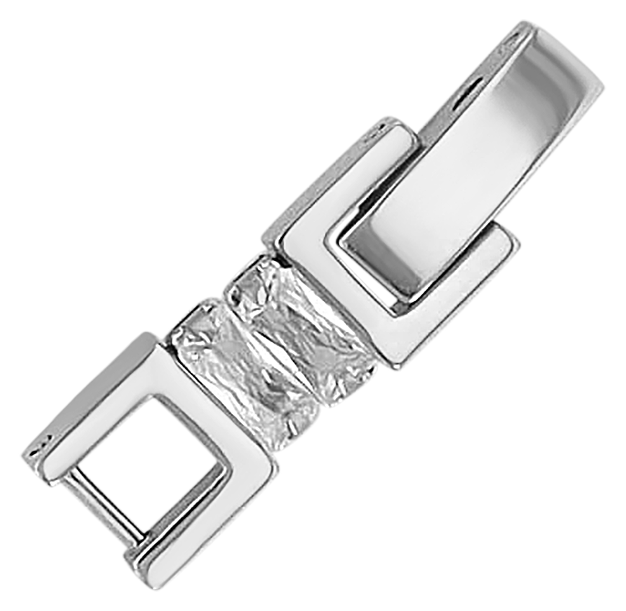 "Benedetta " Tennis-Armband, Zirkonia, 16,5 + 2,5 cm, silberfarben