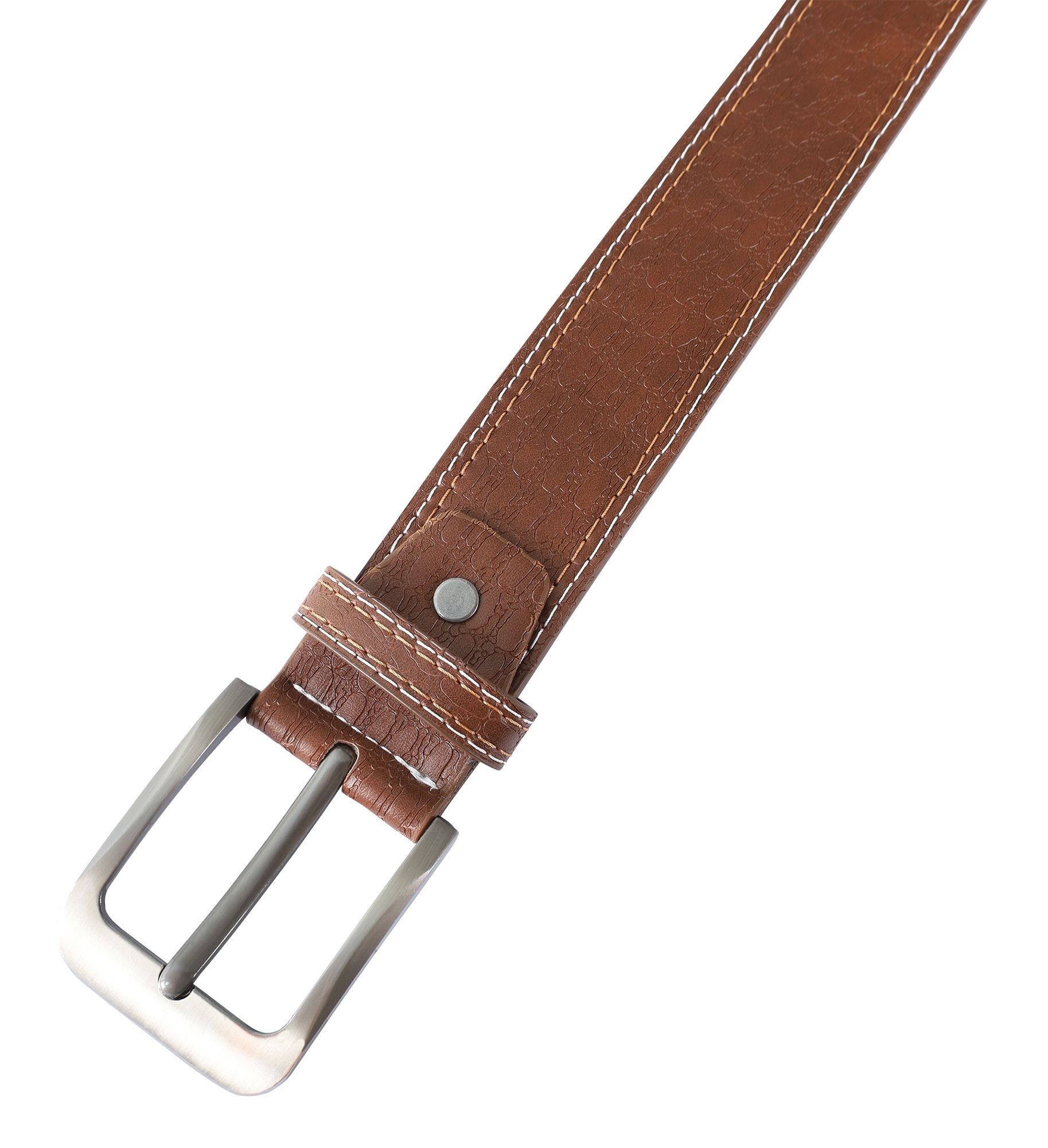 Gürtel aus Oberseite Lederimitat und Unterseite Echt Leder, VE 12, 1x Gr. 90 cm, 3x Gr. 100 cm, 4x 110 cm, 4x 120 cm, braun
