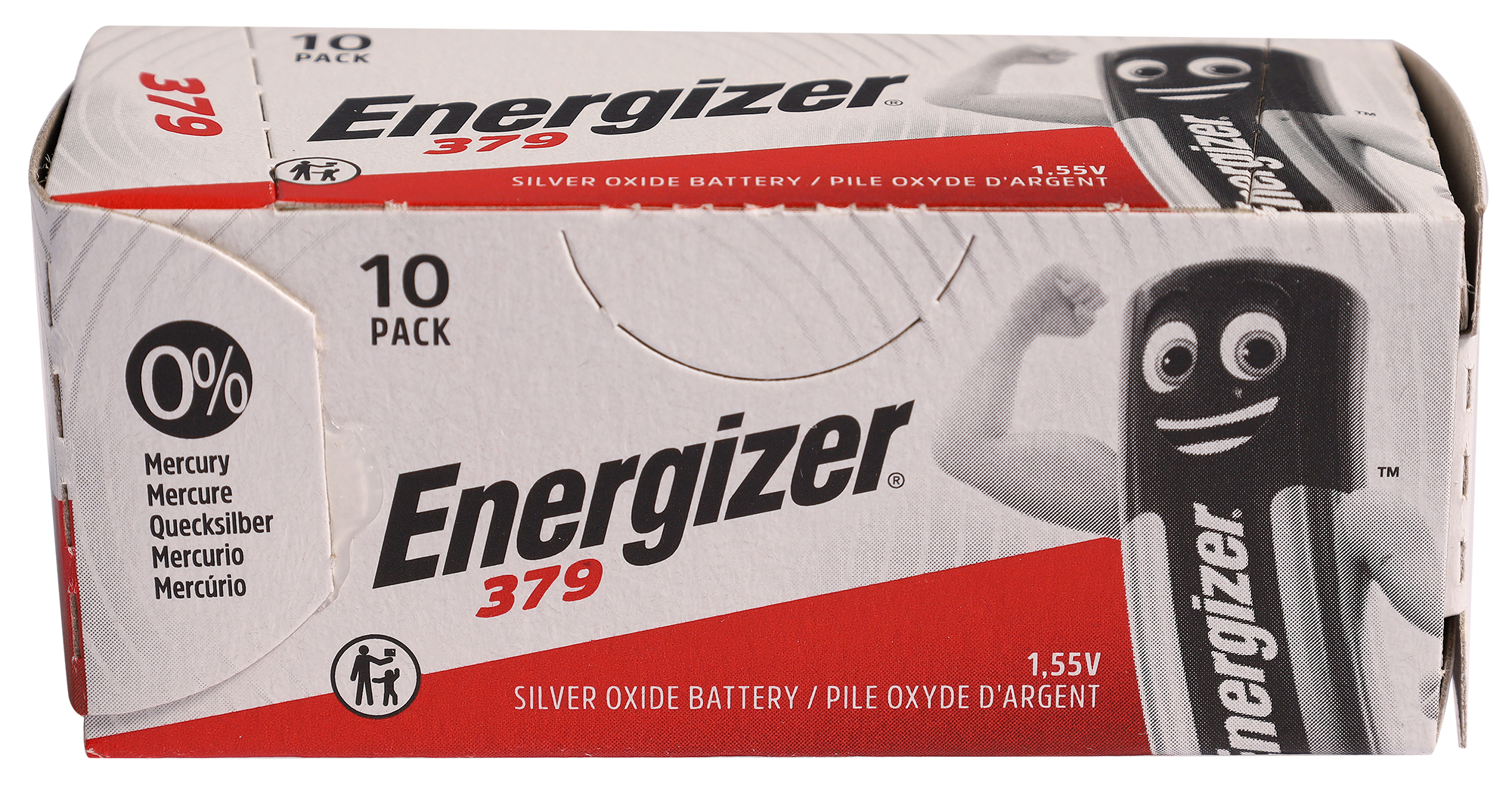 Energizer 379 Knopfzellen (10er-Pack) – 0% Quecksilber, 1,55V Silberoxid-Batterien