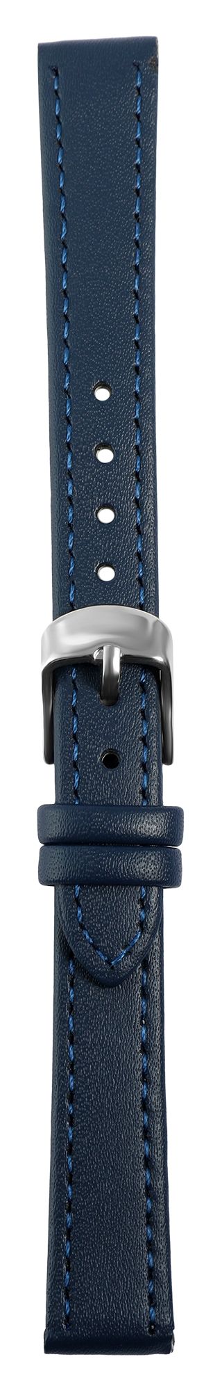 Echtleder-Uhrenarmband, dunkelblau, 16 mm