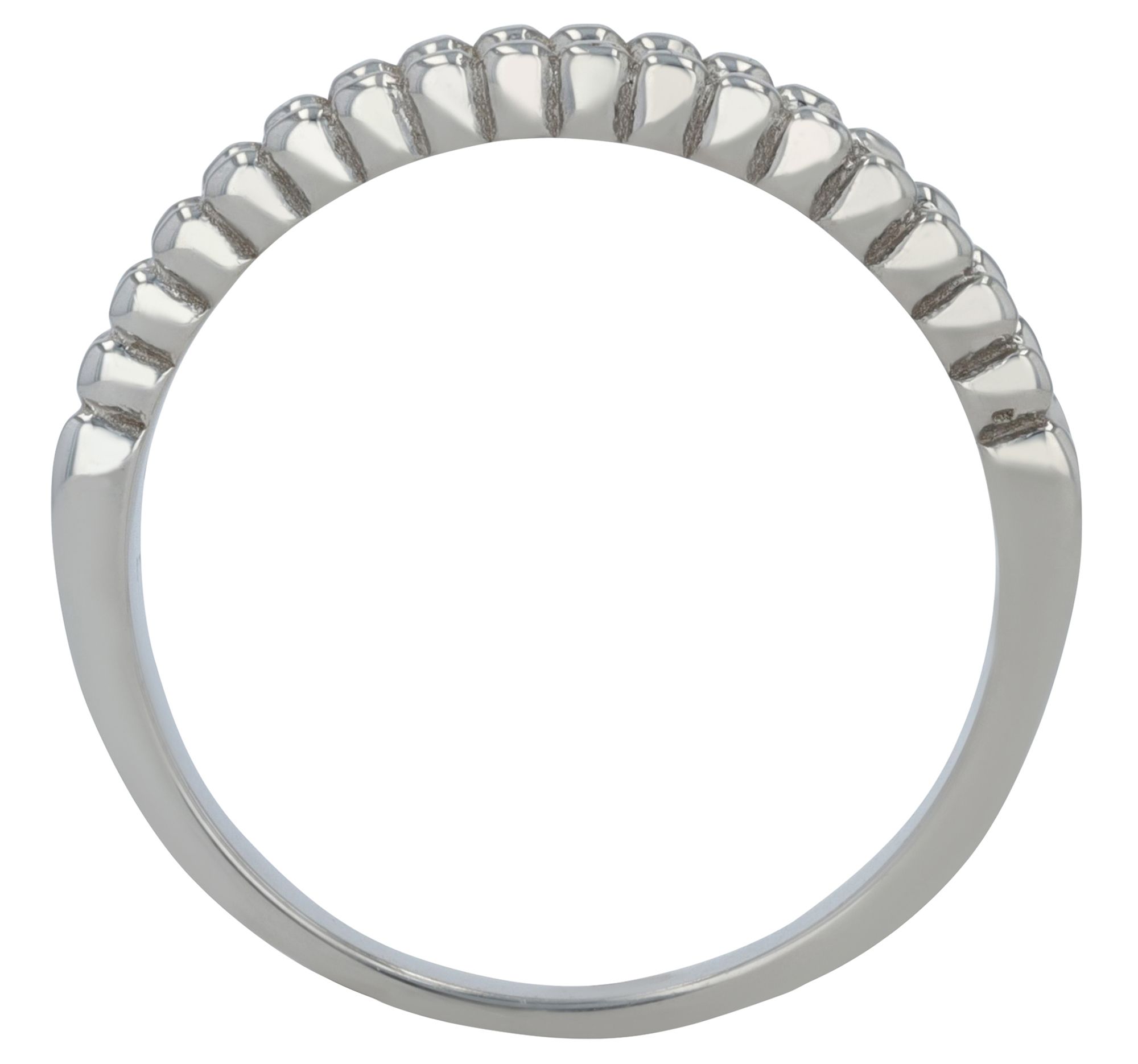 "Asya" 925/- Echt Silber Damenring, rhodiniert mit Zirkoniabesatz, Gr 52