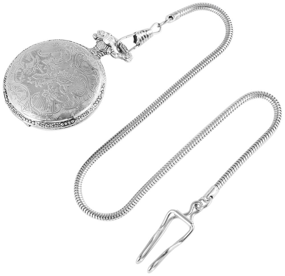 Excellanc Taschenuhr, Jäger, silberfarben