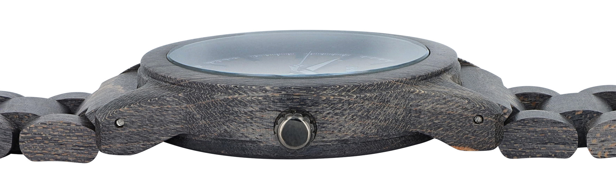 Raptor Herrenarmbanduhr "Elementary" aus dunkelgrauem Ahornholz