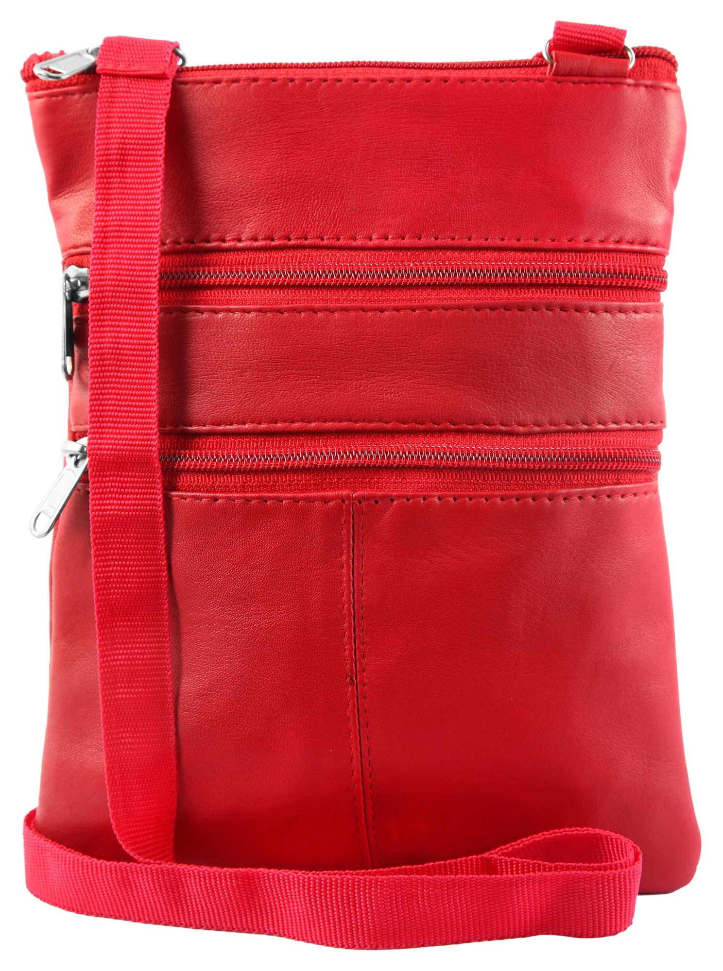 Steinmeister Echtledertasche, rot