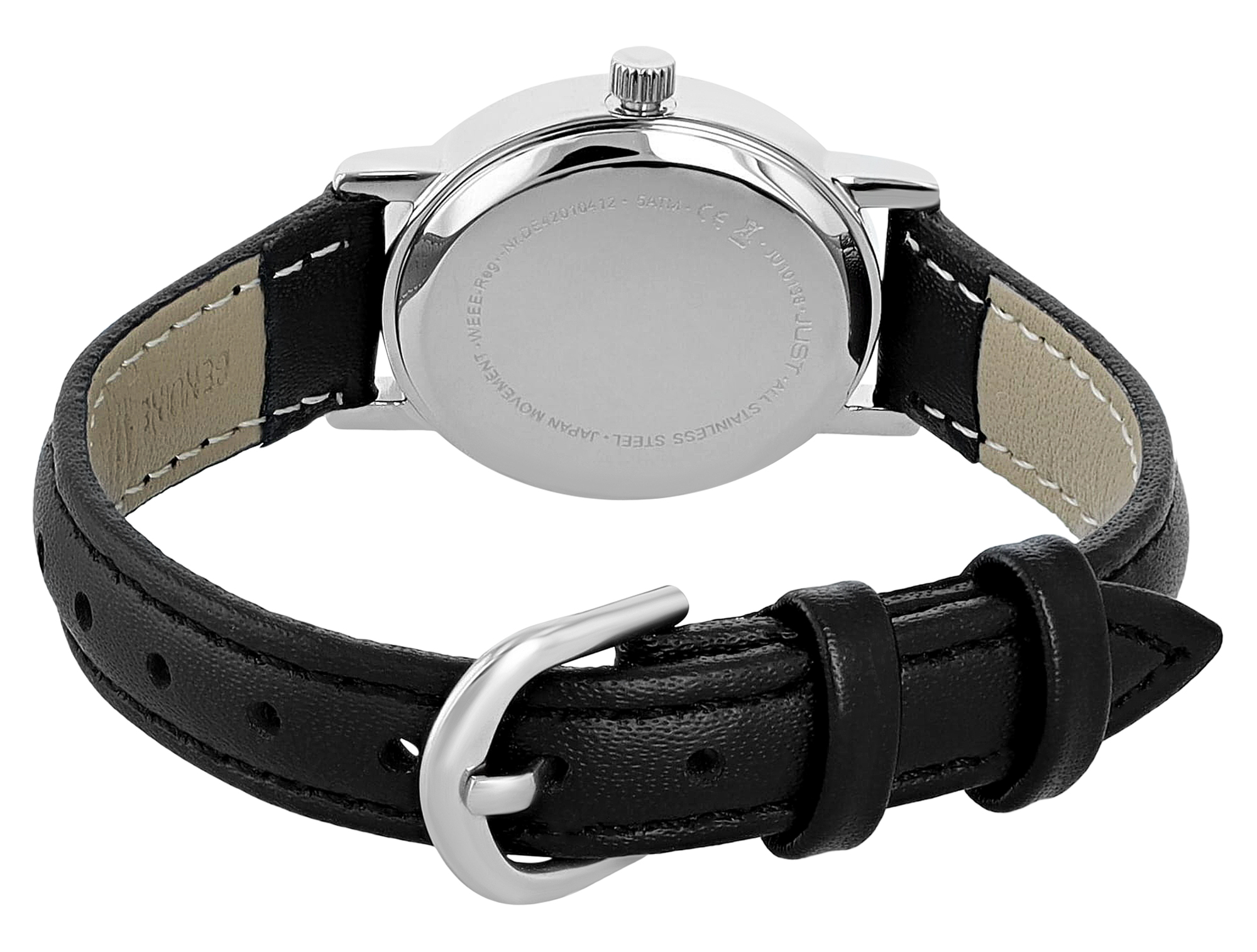 Just Damenuhr mit Echtlederarmband, Edelstahlarmband, oder Edelstahlzugarmband