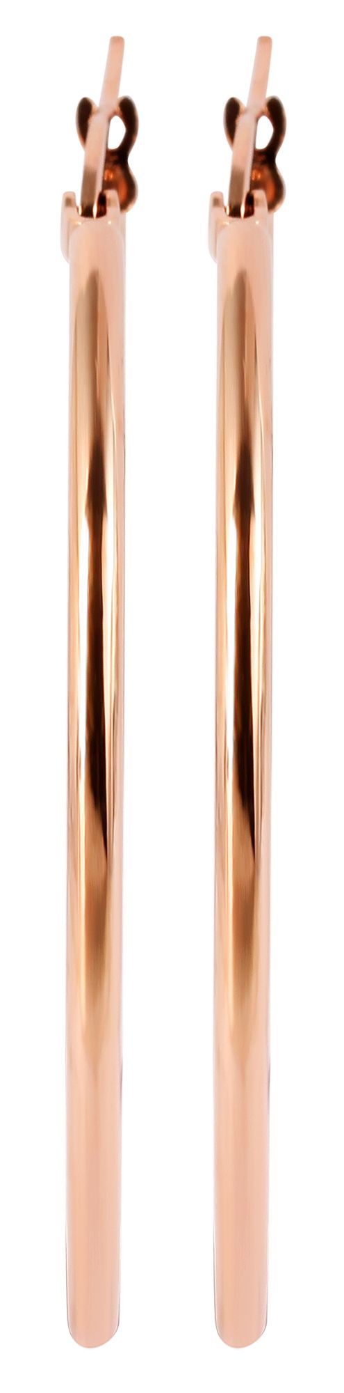 "Saranja" Creolen, Edelstahl, roségoldfarben, Ø 20 mm