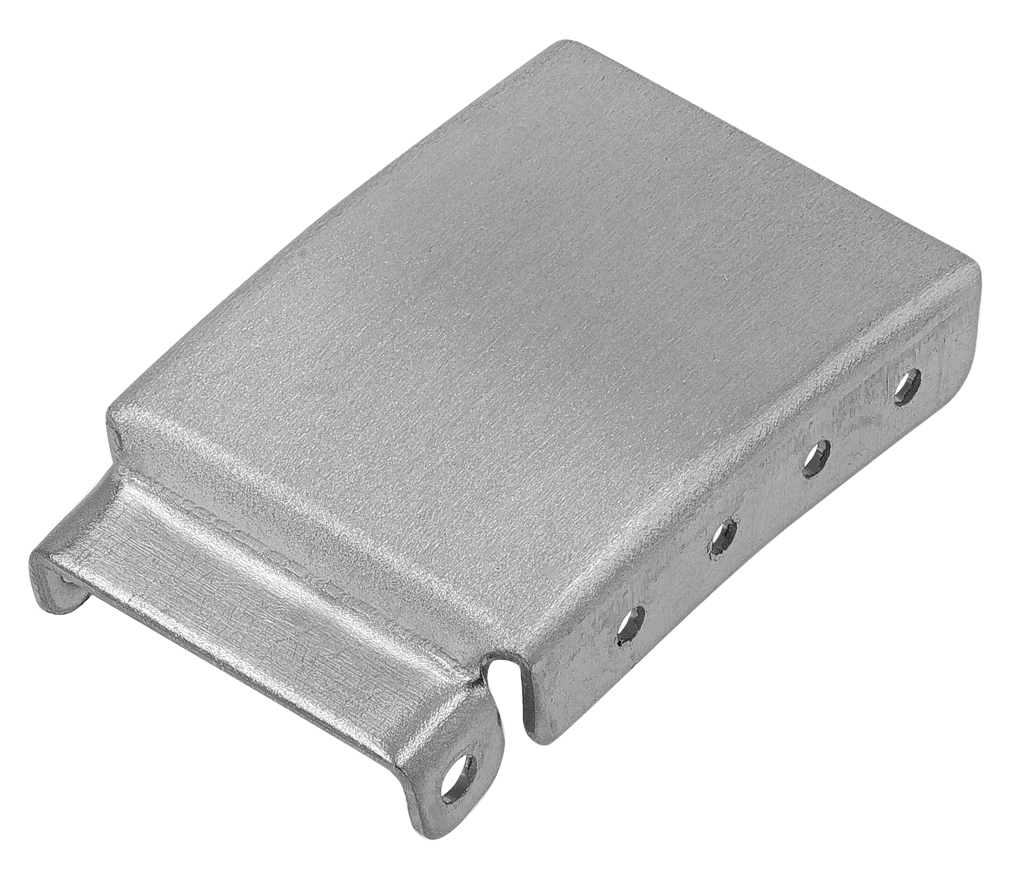 Metal-Verlängerungsglieder für Uhren-Faltschließen (+16 mm) – 16 mm (VE-6), silberfarben gebürstet