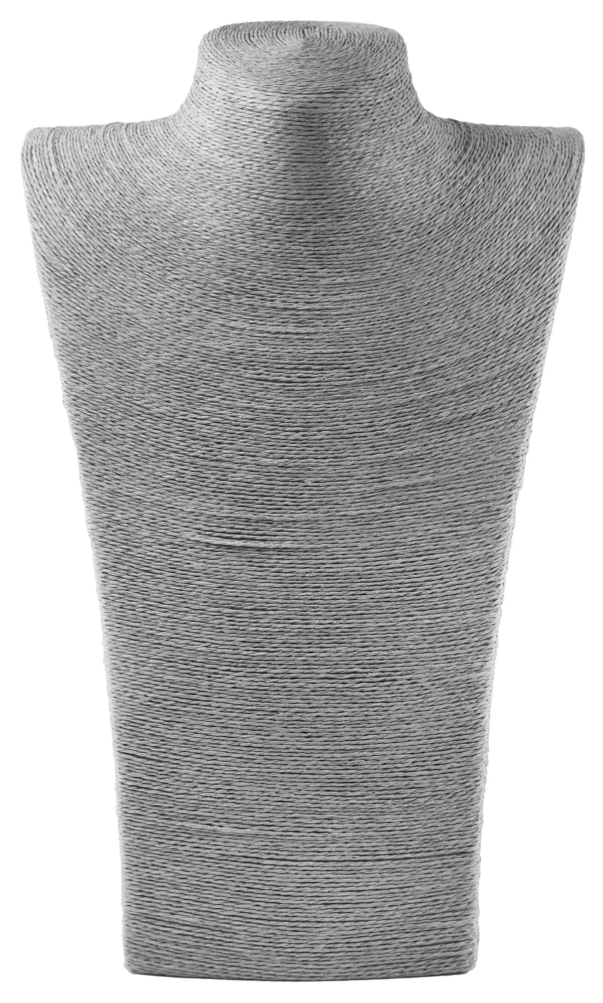 Büste, Bastfaser, grau, 36 cm x 23 cm