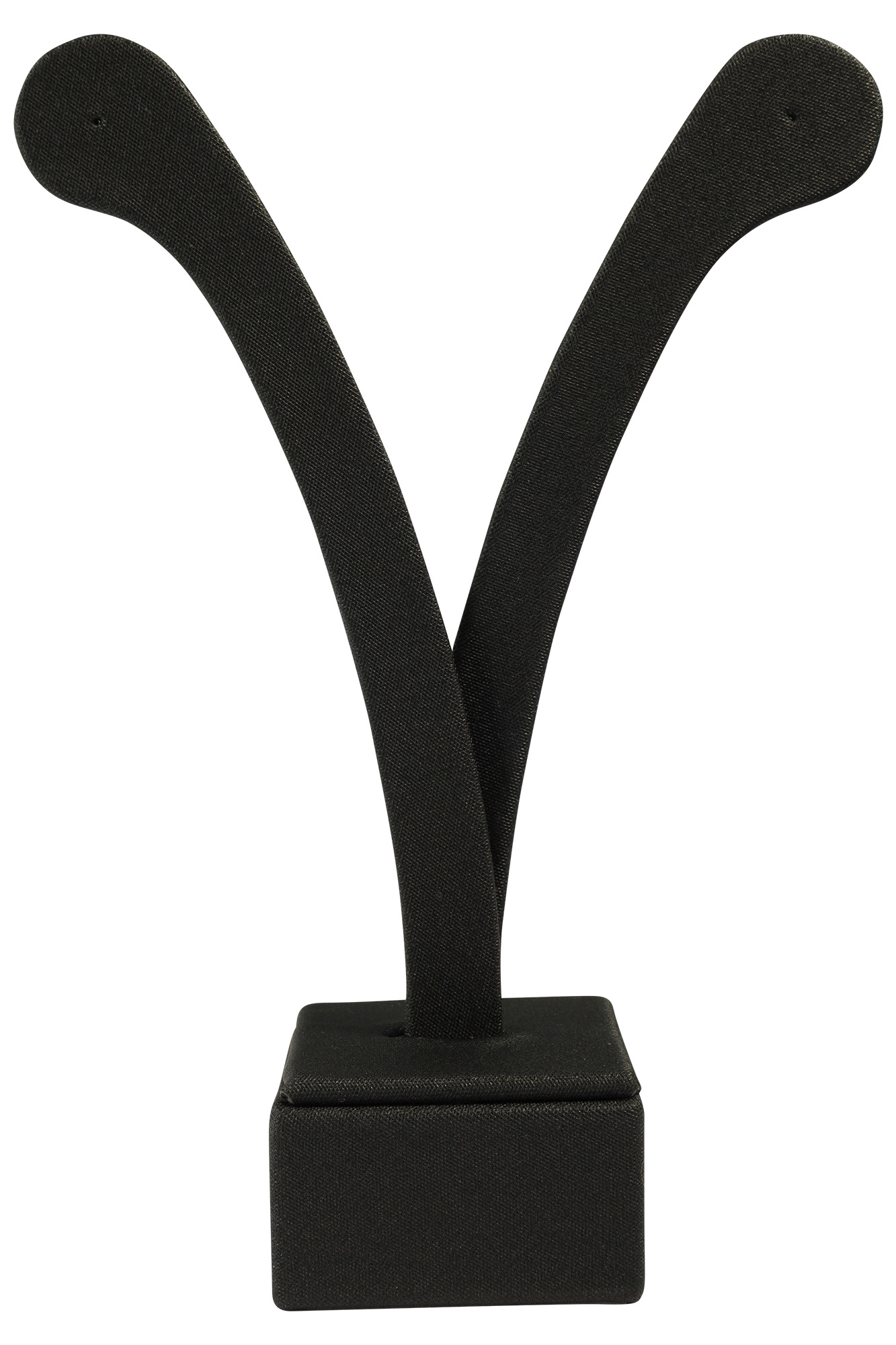 Aufsteller für Ohrringe (Dekoserie Soft), PU-bezogen, schwarz