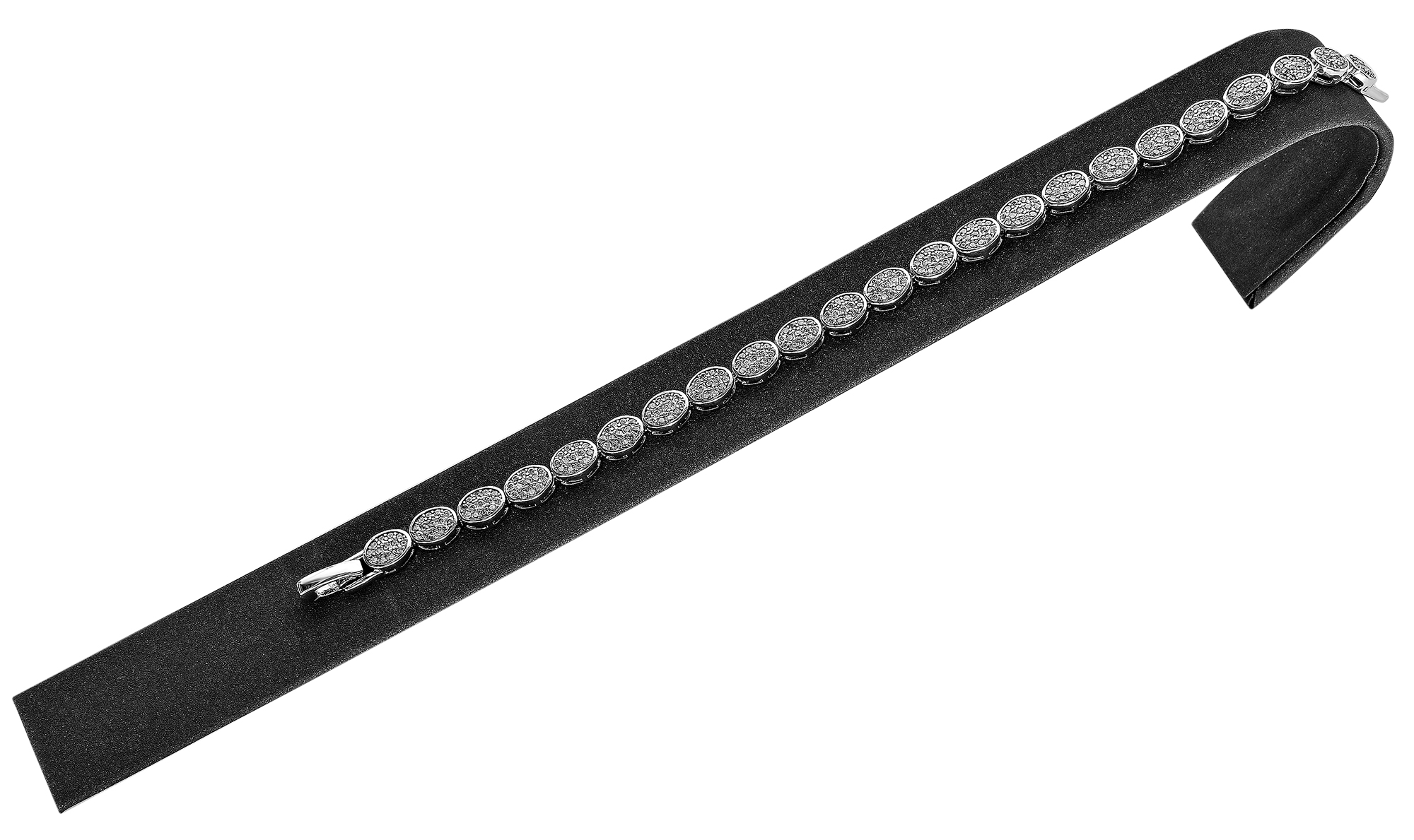 Aufsteller für Armbänder (Dekoserie Soft), PU-bezogen, breite 2 cm