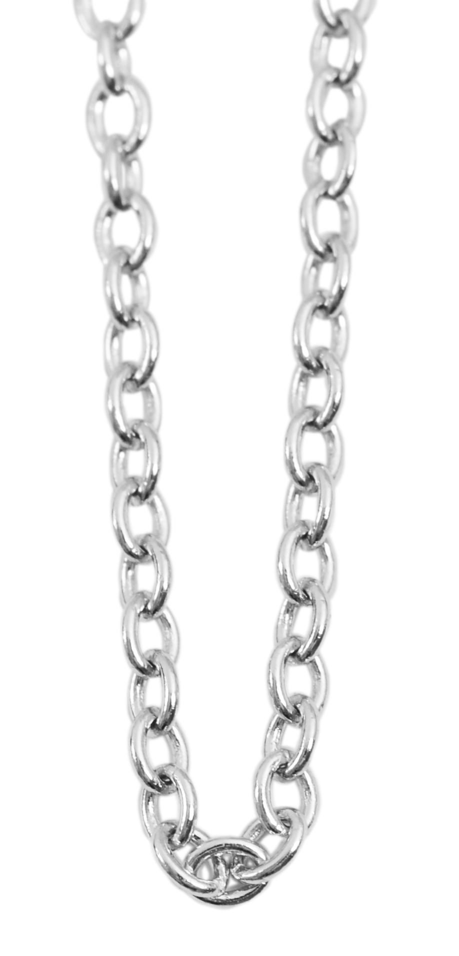Echtsilber Halskette aus 925/- Sterling Silber, Panzermuster, 42+3 cm